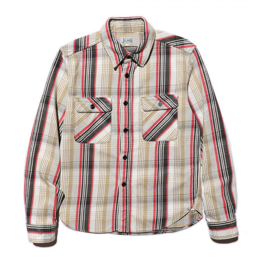 【ご予約商品 11月～12月入荷予定】JELADO Union Workers Shirt Regular【JP02127.JP02128】ラテ