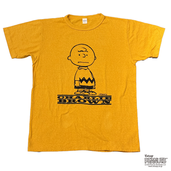 WAREHOUSE & CO.(ウエアハウス)Lot YP126S-2 I NEED ALL THE FRIENDS (CHARLIE BROWN):イエロー