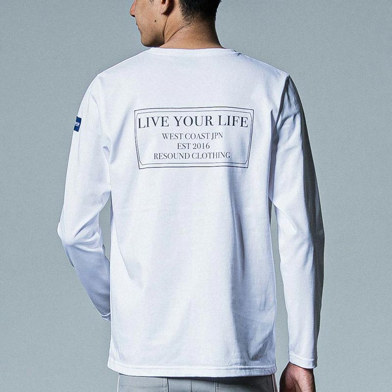 33th Collection リサウンドクロージング RC33-T-002 crew long sleeve Tee ホワイト メンズ ロングスリーブTシャツ