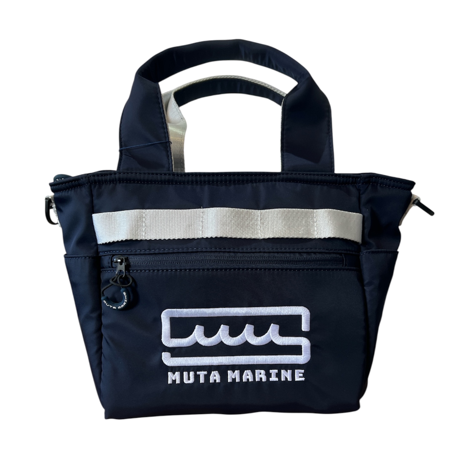 muta MARINE MGAV-221071 NYLON PARTITION TOTE BAG / ナイロン 2WAYパーテーショントートバッグ (ティー付き) ネイビー