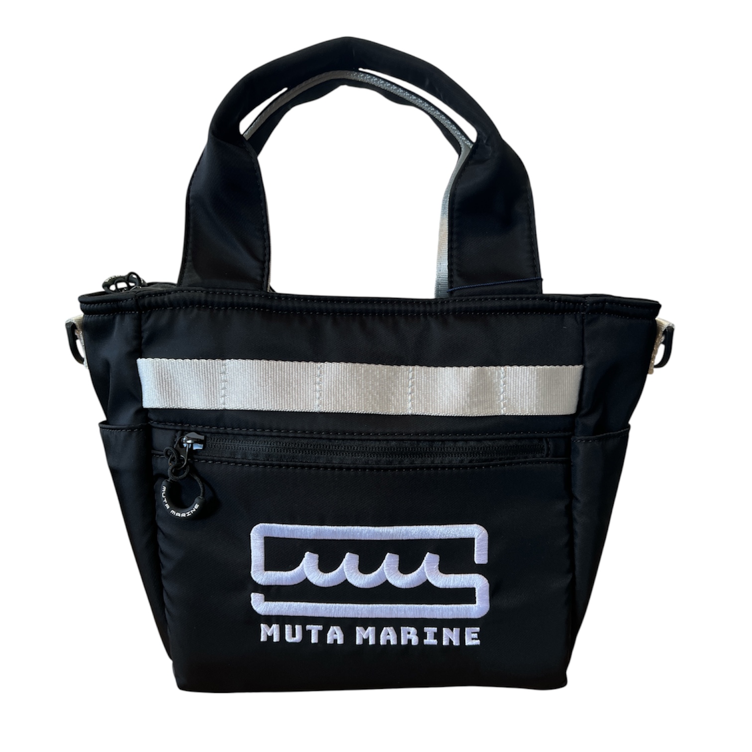 muta MARINE MGAV-221071 NYLON PARTITION TOTE BAG / ナイロン 2WAYパーテーショントートバッグ (ティー付き) ブラック