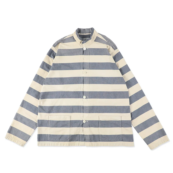 BLUE STRIPE PRISON JACKET AGED プリズナージャケット