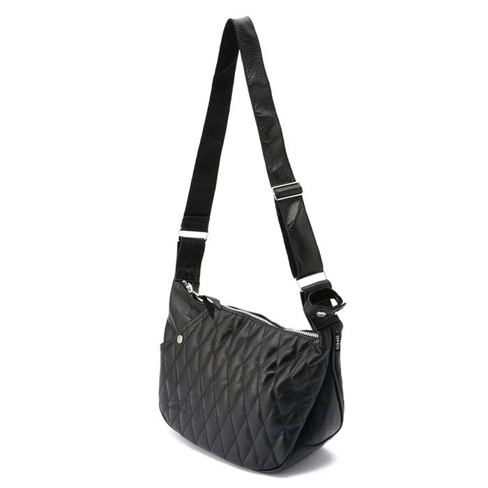 PADDED BANANA BAG/バナナバッグ:ブラック×シルバー