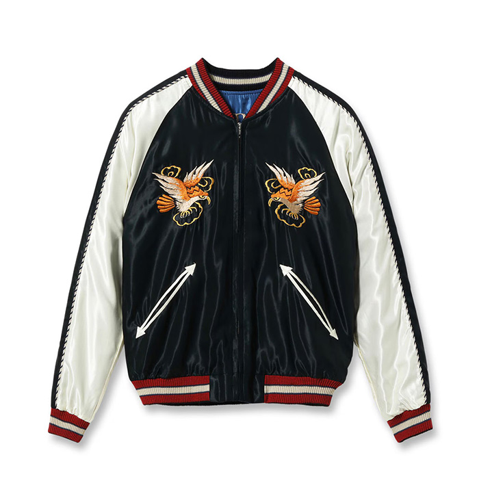 TAILOR TOYO（テーラー東洋）Lot No. TT15972-119 / Early 1950s Style Acetate Souvenir Jacket “EAGLE” × “ROARING TIGER”