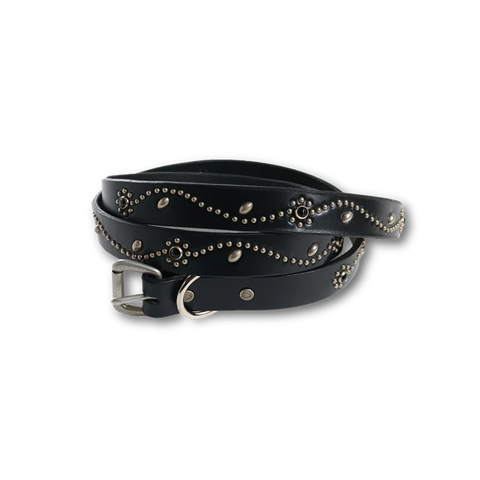 FULL COUNT(フルカウント)6216HTC Flower Studs Belt by Zip Stevenson HTC