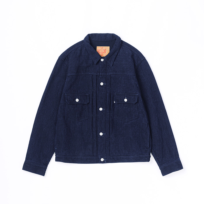 12oz CUBE SASHIKO DENIM TYPE 2 JACKET(3220)