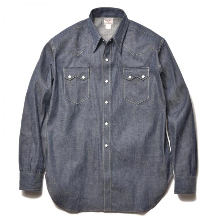 ジョーマッコイ MS22003 DENIM WESTERN SHIRT / SAWTOOTH デニム ウエスタンシャツ