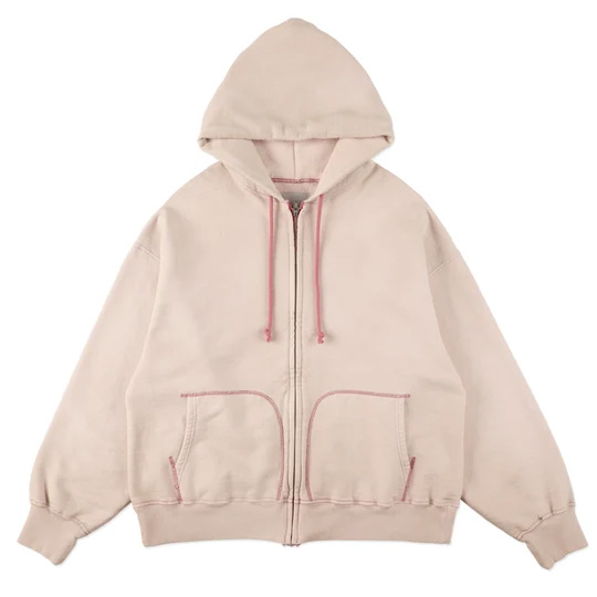 BOWWOW(バウワウ) BWU-OFZH OVERFADED ZIP HOODIE