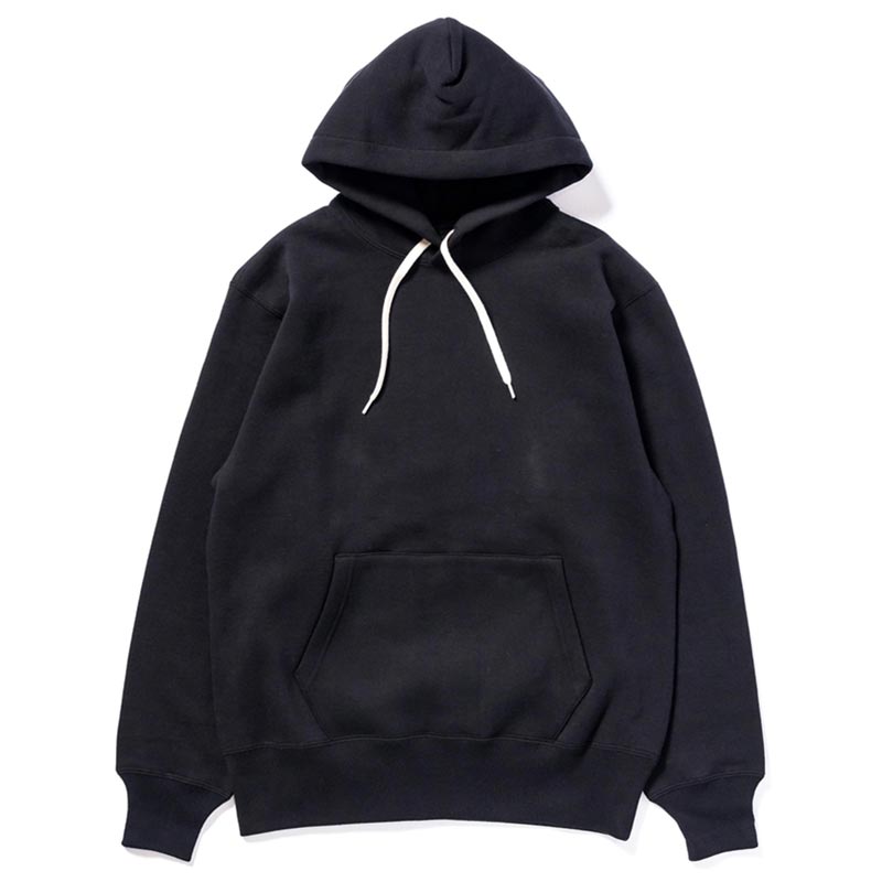 ザ リアルマッコイズ MC24114 10 OZ. LOOPWHEEL HOODED SWEATSHIRT 030 ブラック メンズ スウェット プルオーバー パーカー