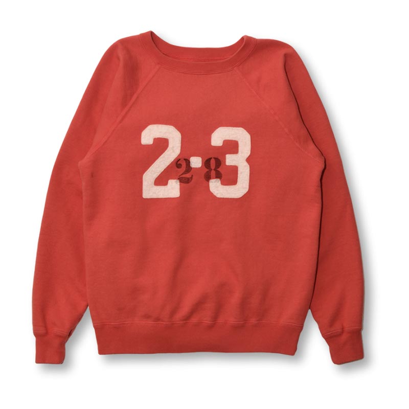 フルカウント 3765-1 Raglan Sleeve College Sweatshirts “2-3” Coke Red メンズ  ラグランスリーブ スウェット トレーナー