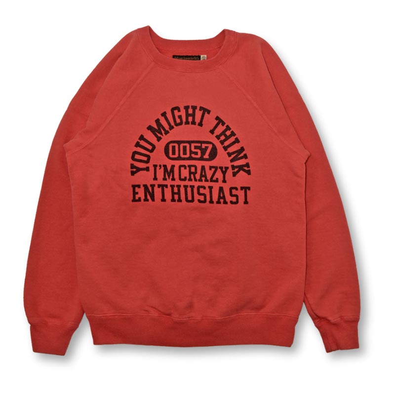 フルカウント 3765-3 Raglan Sleeve College Sweatshirts “YOU MIGHT THINK Coke Red メンズ  ラグランスリーブ スウェット トレーナー