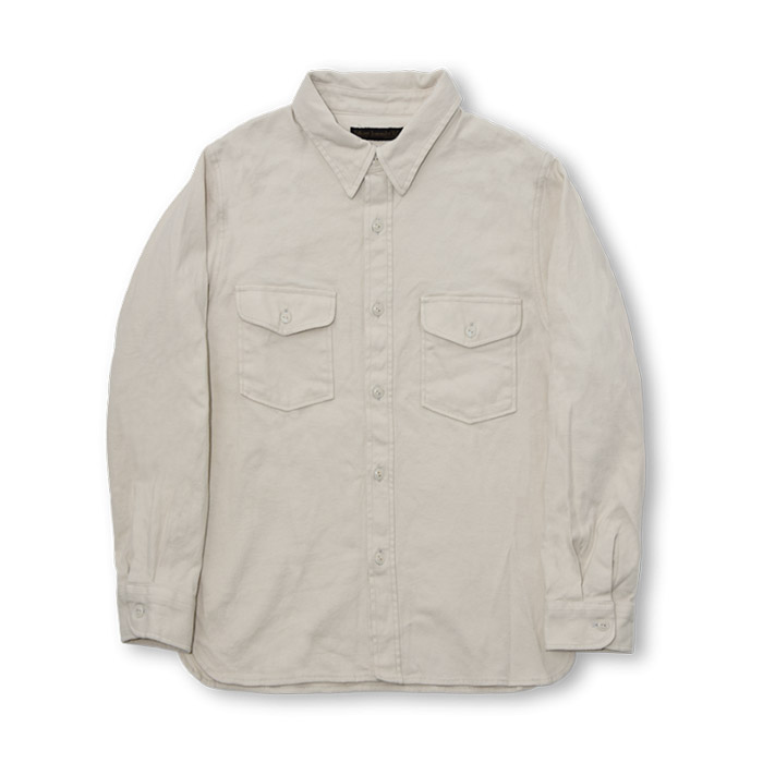 フルカウント 4079-1 Cotton Wool CPO Shirts コットン ウール シャツ Ecru メンズ