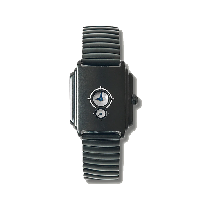 #4401-FBK POST Lucky Watch : flat black