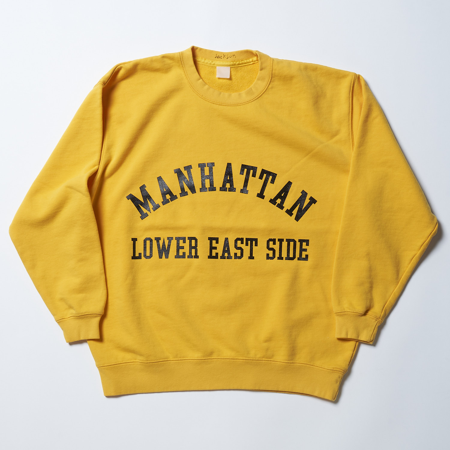 ジャクソンマティス JM24AW018 MANHATTAN Sweat Gold 長袖 プリント スウェット ユニセックス