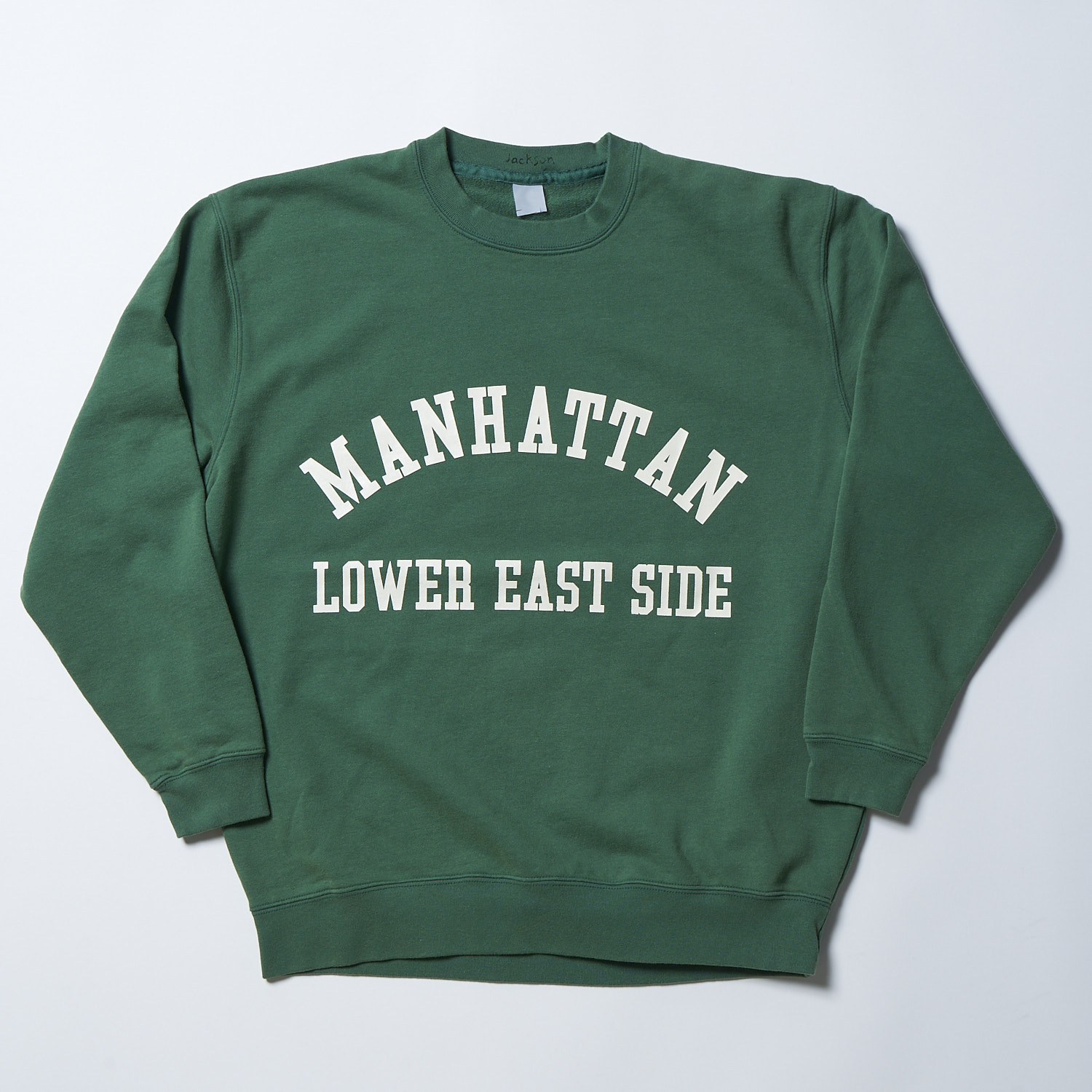 ジャクソンマティス JM24AW018 MANHATTAN Sweat Green 長袖 プリント スウェット ユニセックス