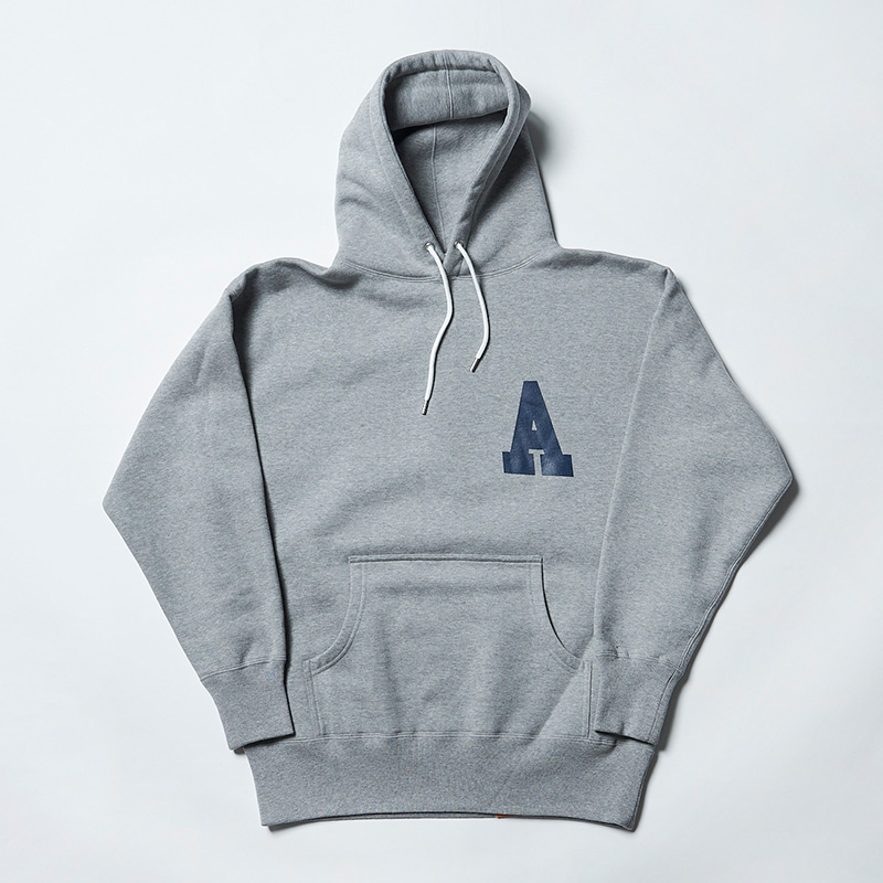 ジャクソンマティス JM23AWMO06 mocT×JM LOOSE FIT ”A” HOODIE GRAY ルーズフィット バックプリント コラボパーカー グレー メンズ