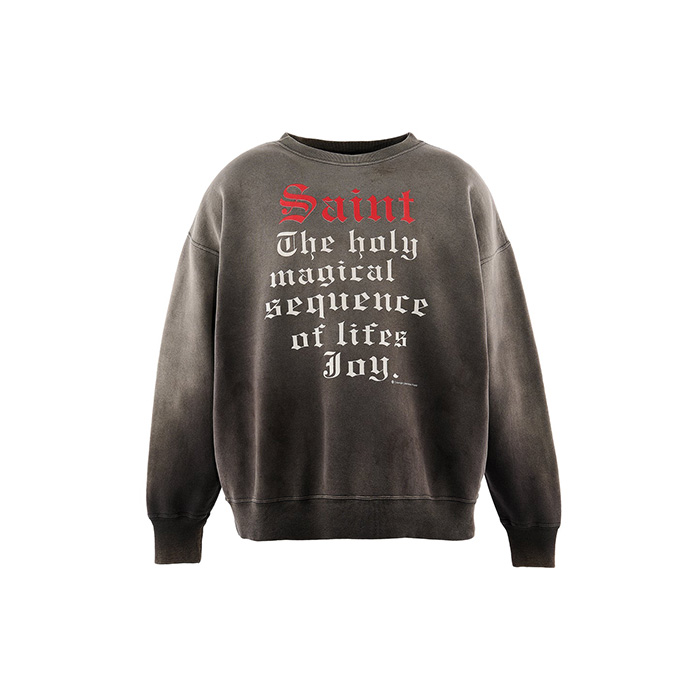 SAINT Mxxxxxx(セントマイケル) SM-MK1-0000-029 / CREW NECK SWEAT / SAINT / BLACK