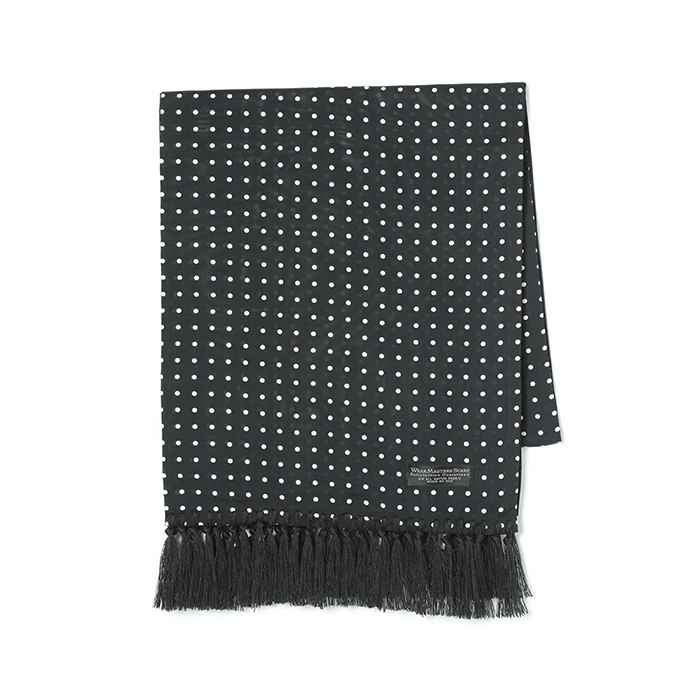 WEARMASTERS(ウエアマスターズ)WEARMASTERS Scarf Black Dot