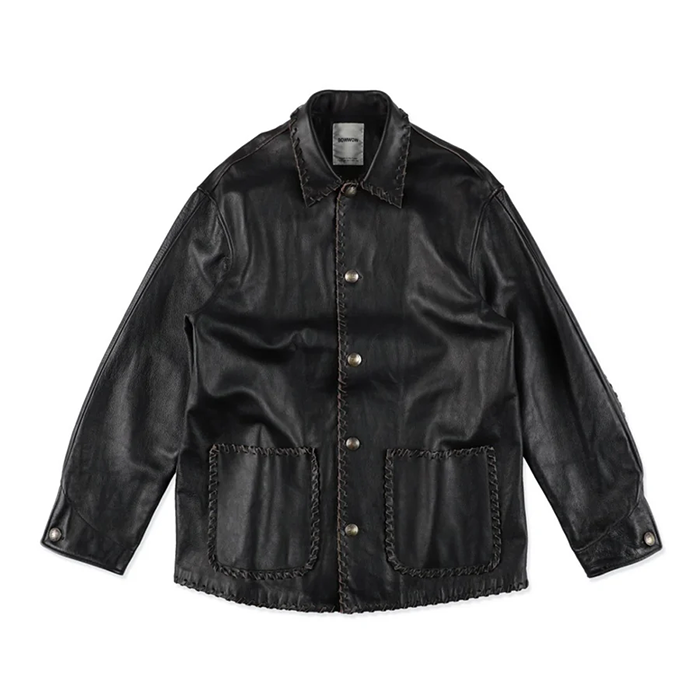 BRAIDED LEATHER COVERALL