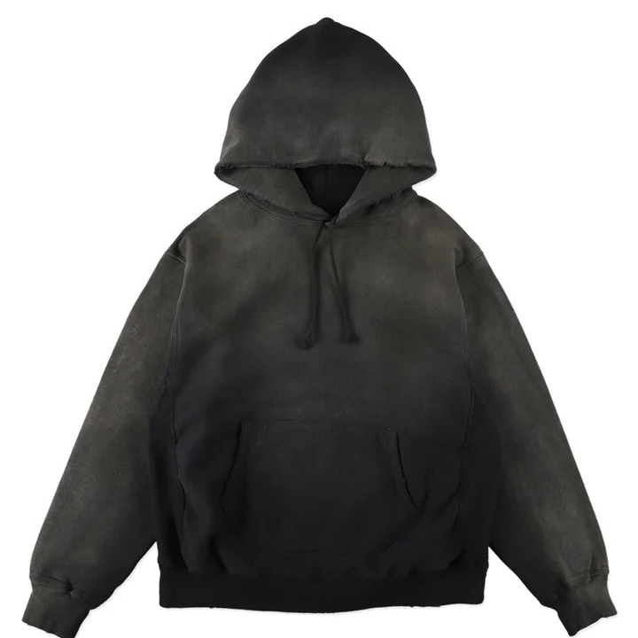 BOWWOW(バウワウ) WEATHERED HOODIE - BLACK