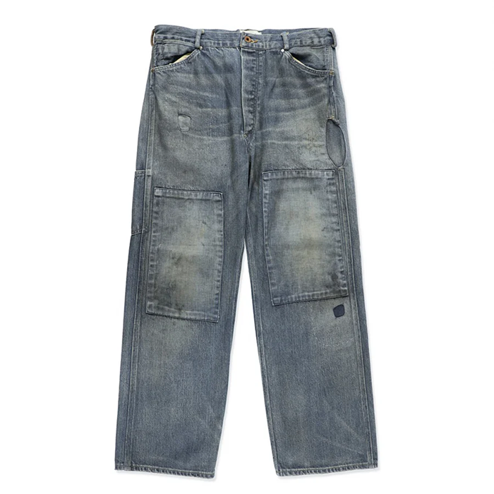 MINER'S REPAIRED DENIM WORK PANTS