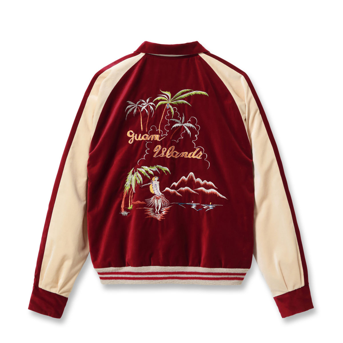 TAILOR TOYO（テーラー東洋）Lot No. TT16010-170 / Late 1950s Style Velveteen × Acetate Souvenir Jacket “KOSHO & CO.” Special Edition “GUAM ISLANDS” × “SEAHORSE”