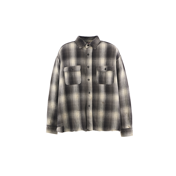 SAINT Mxxxxxx(セントマイケル) BB_FRANNEL SHIRT CHECK / BLACK SM-HR1-0000-C52