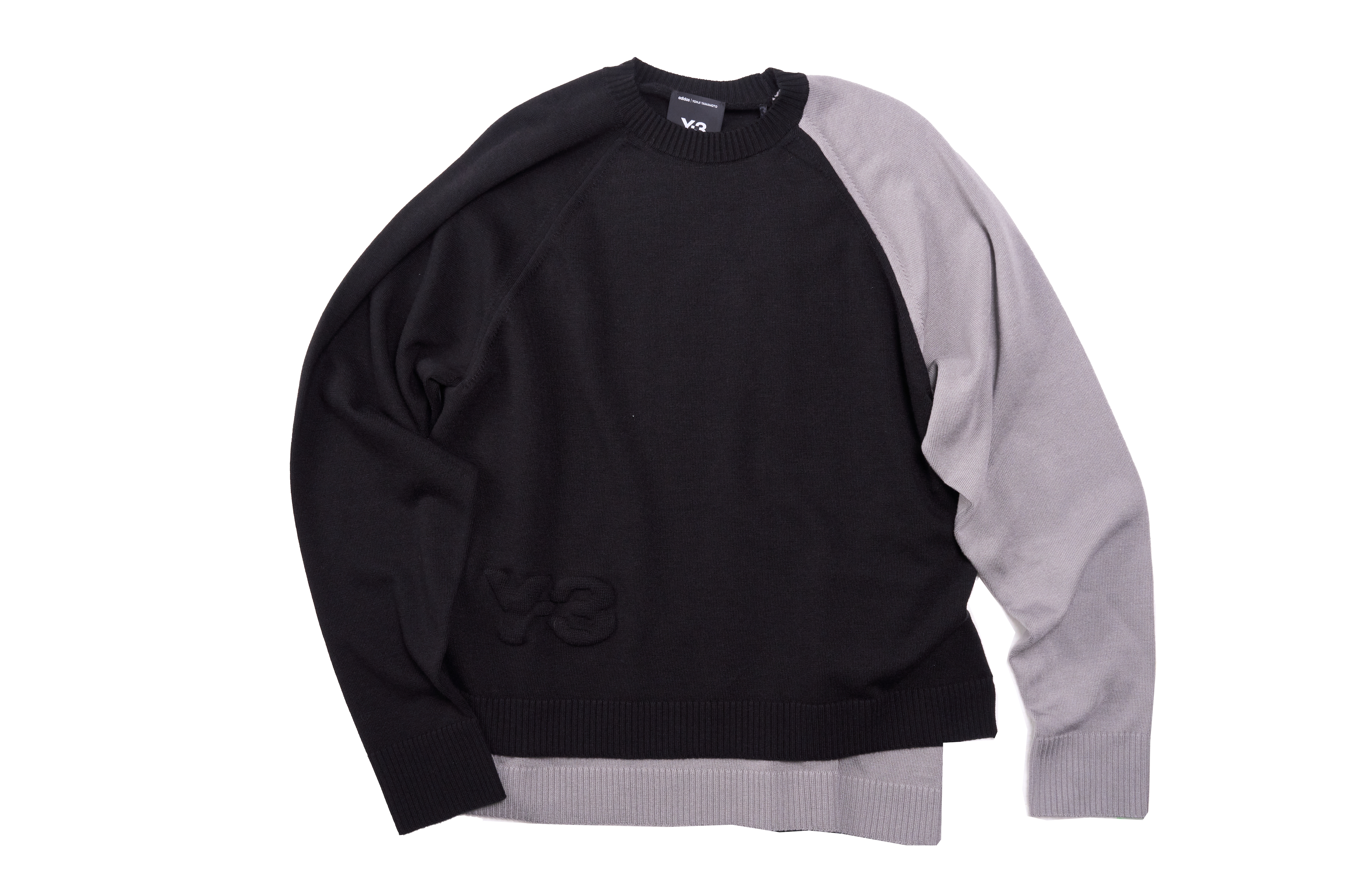 Y-3(ワイスリー) JX7331-APPA25 Y3-A25-0000-180 U Y-3 LOGO KNIT CREW ブラック ニットセーター