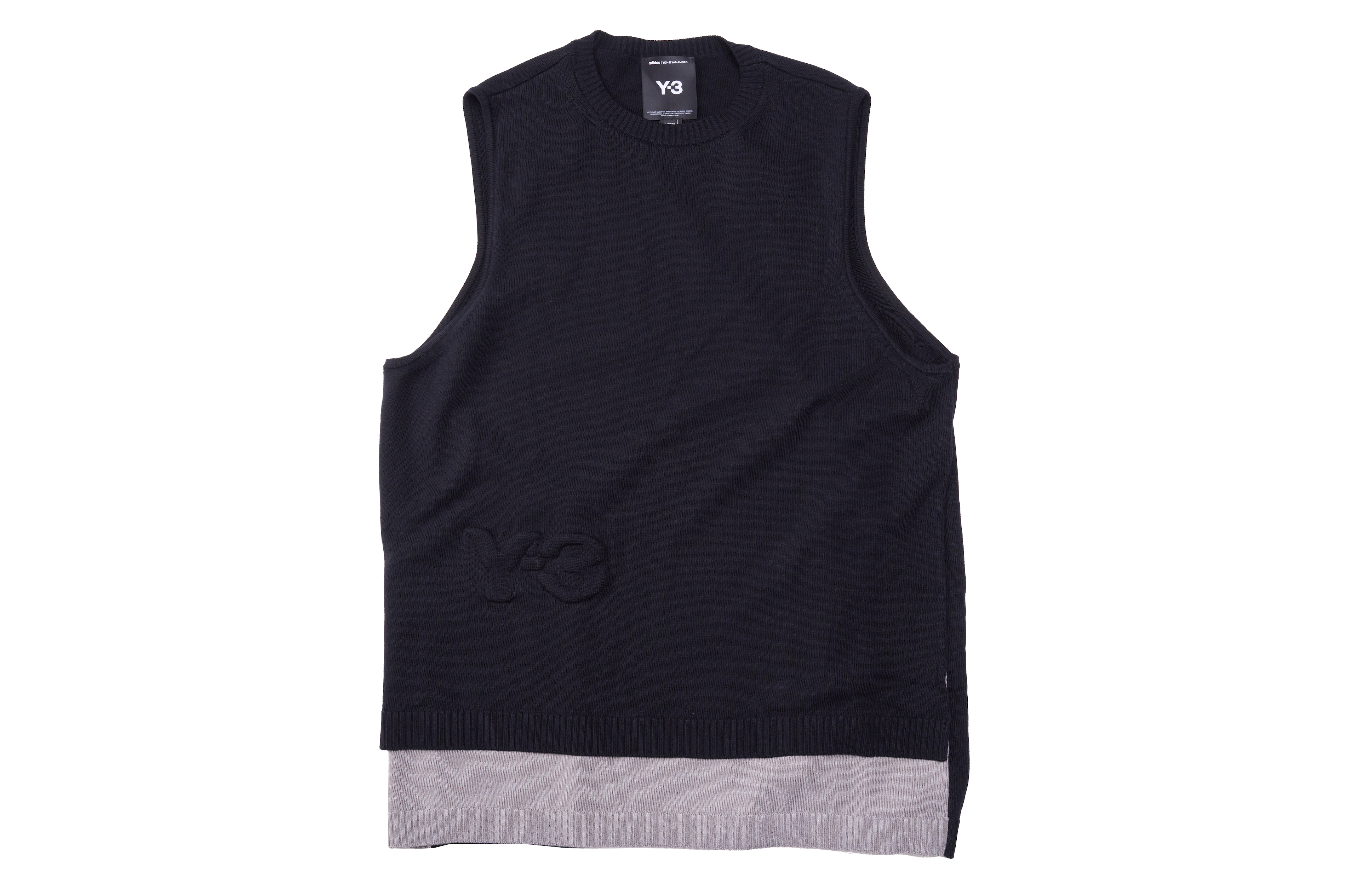 Y-3(ワイスリー) JX7334-APPA25 Y3-A25-0000-183 U Y-3 LOGO KNIT VEST ブラック ニットベスト