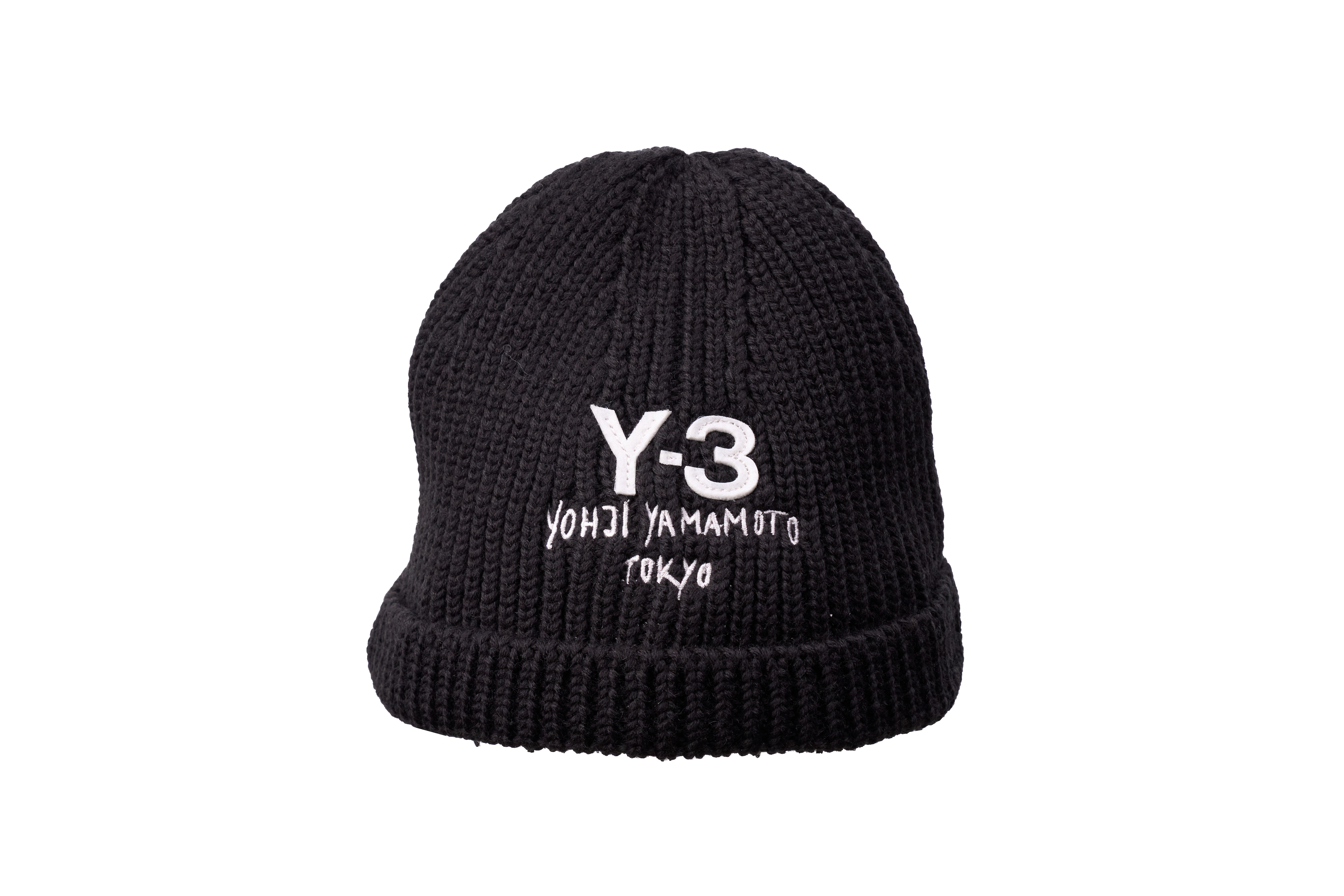 Y-3(ワイスリー) JX8308-ACCA25 Y3-A25-0000-412 U Y-3 CHUNKY KNIT BEANIE ブラック ビーニー