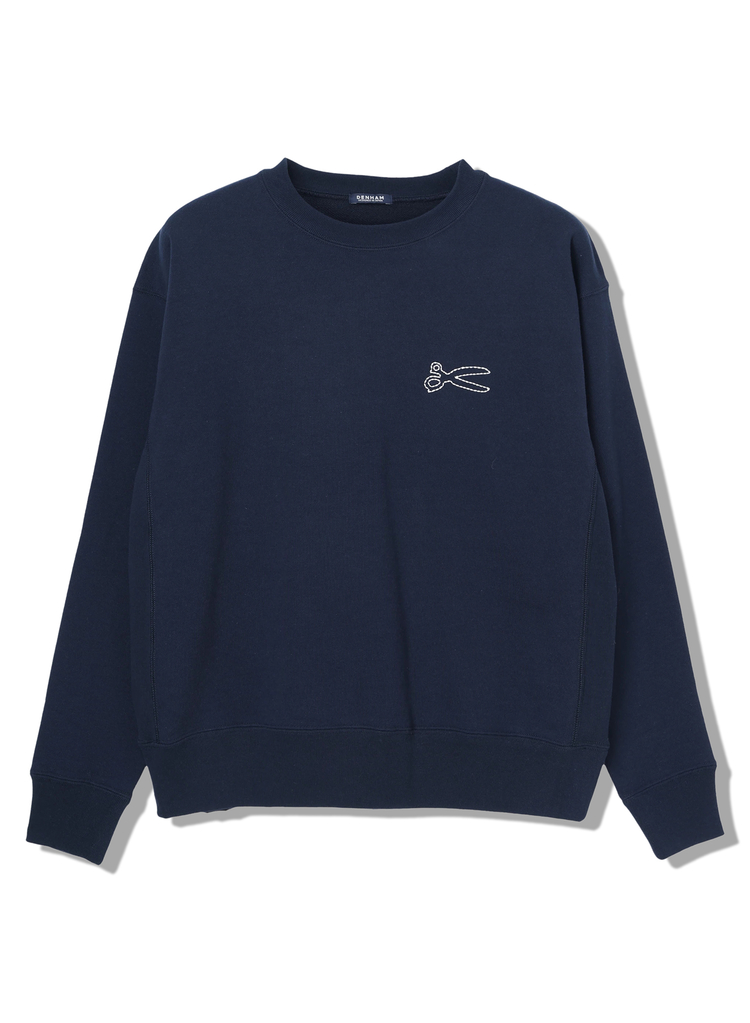 DENHAM(デンハム)  CHAIN CREW 01250960995 スウェットトレーナー ネイビー