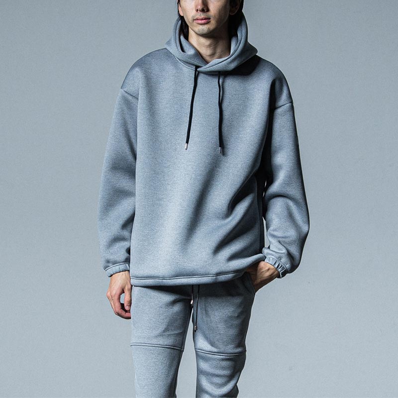 33th Collection リサウンドクロージング  RC33-C-006 cardboard hoodie GREY メンズ ダンボールニット プルオーバー パーカー