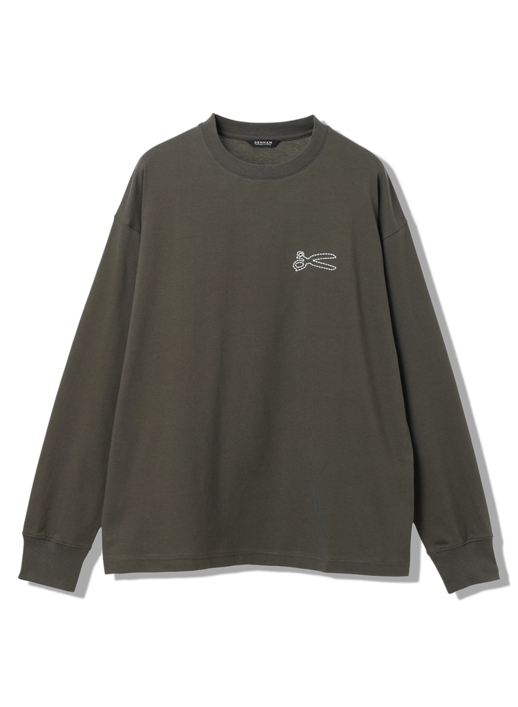 DENHAM(デンハム) CHAIN LS TEE 01250852999 ロングスリーブTシャツ グレー