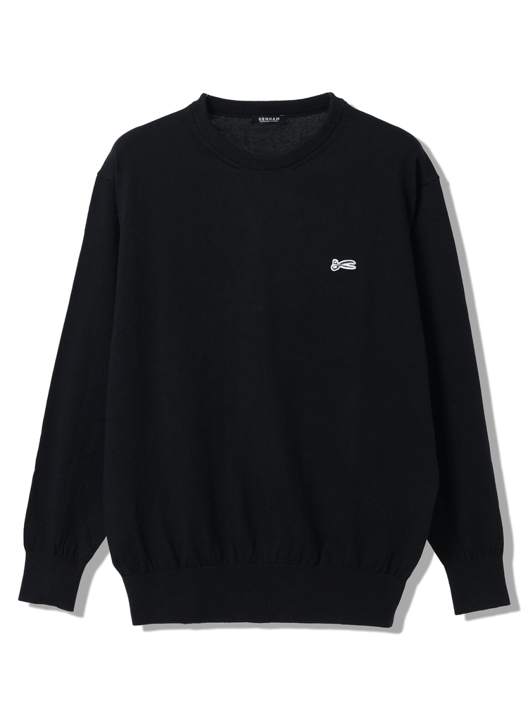 DENHAM(デンハム) 12GG COTTON CREW 01250871996 ブラック