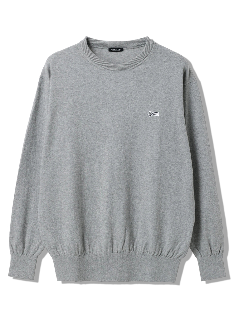 DENHAM(デンハム) 12GG COTTON CREW 01250871999 グレー