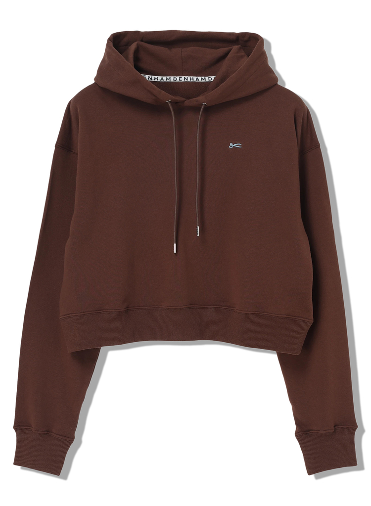 DENHAM(デンハム) SHORT HOODY 02250960999 プルオーバーパーカー ブラウン