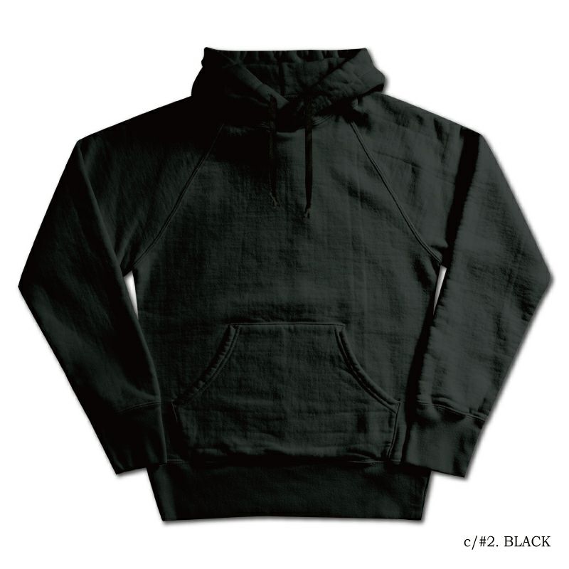 デラックスエア LPL-00 HOODED PARKA PLAIN BLACK メンズ プルオーバー パーカー