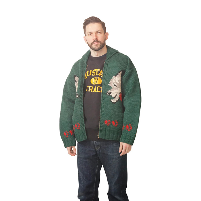 JELADO(ジェラード) Cowichan Style Sweater WOLF【JP23806】:Glass Green