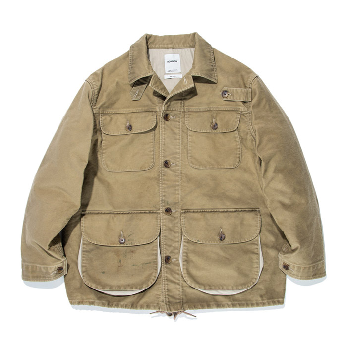 バウワウ BW2302-WJ WARDEN JACKET KHAKI AGEING ワーデンジャケット カーキ メンズ