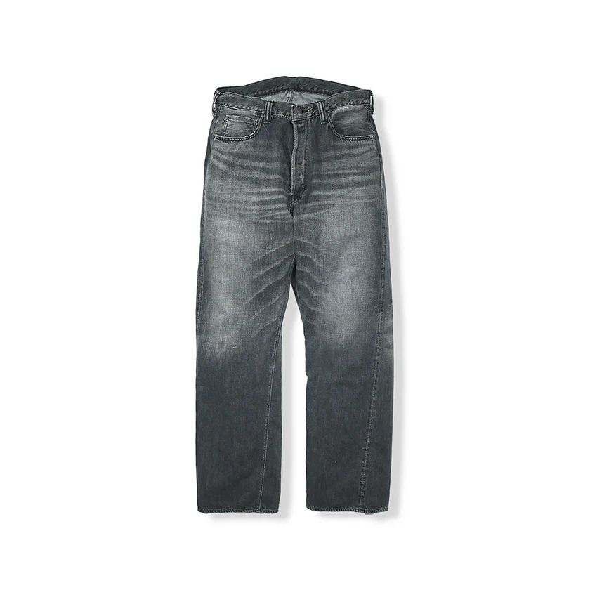 フルカウント 0105BKSSHW Wide Black Selvedge Denim Dartford(Super Smooth) ワイドブラック デニムパンツ ジーンズ ブラック メンズ