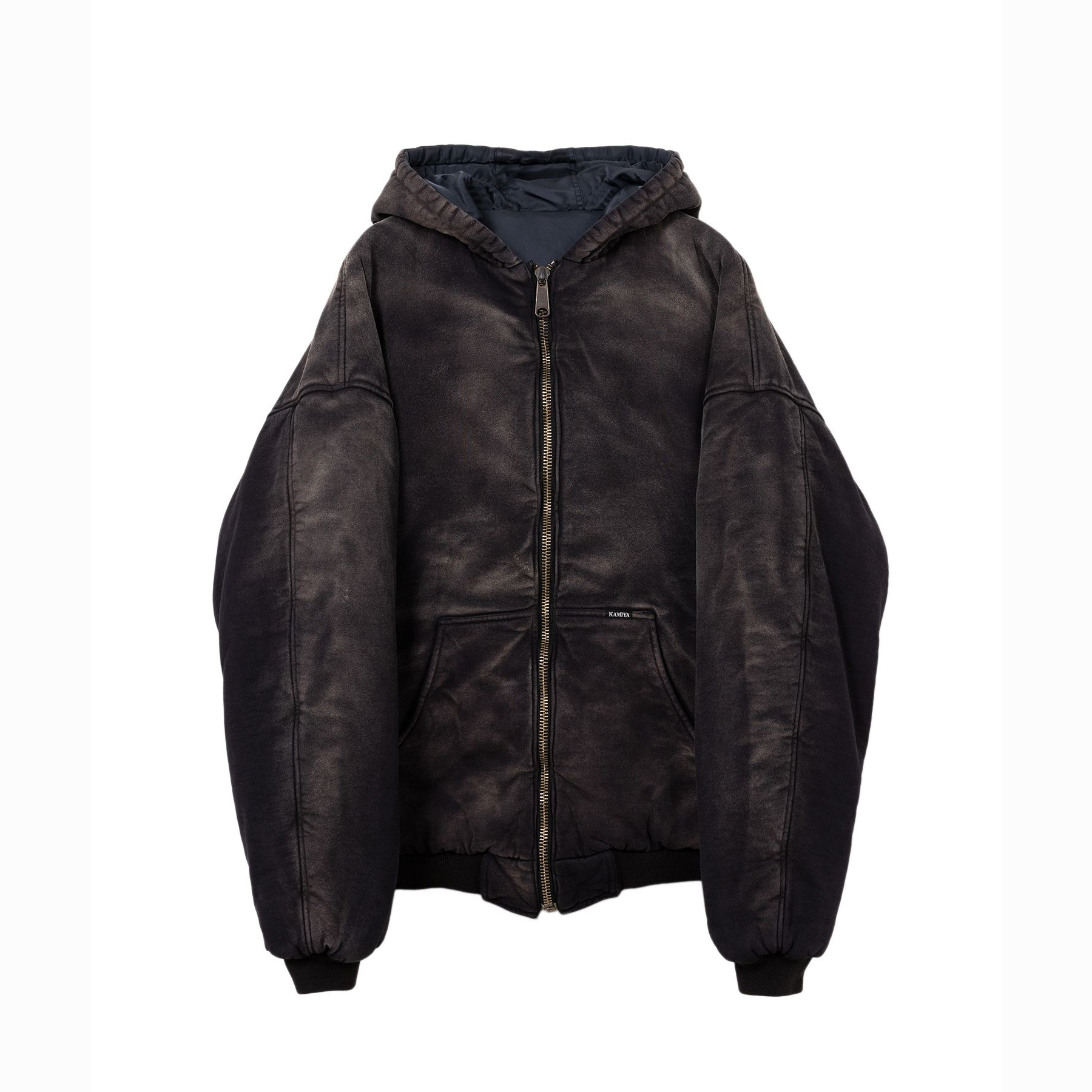 Reversible Hooded Blouson:BLACK