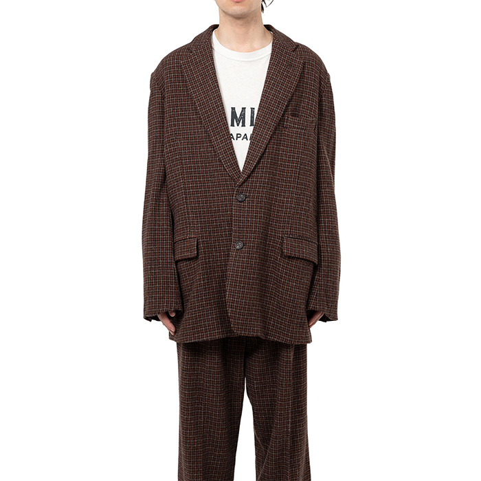 Tweed Jacket:BROWN