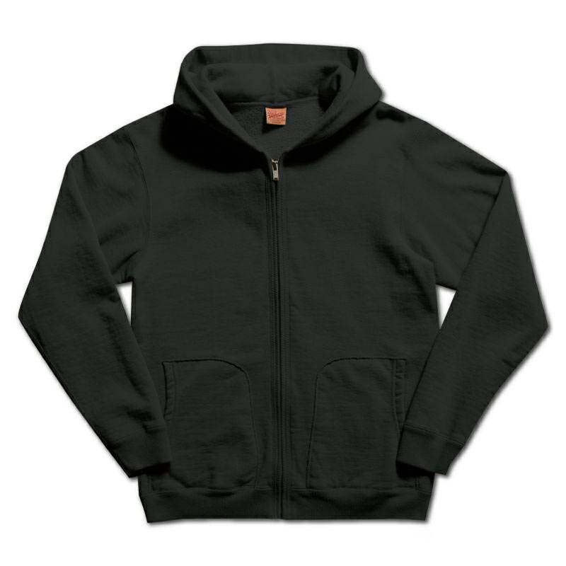 24FW デラックスウエア SPZ-00 FULLZIP PARKA PLAIN CORE.BLACK フルジップパーカー メンズ ロングセラーモデル フーディー