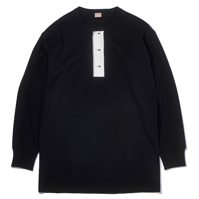 ジョーマッコイ MC23111 UNION HENLEY UNDERSHIRT L/S ブラック / 030 メンズ 長袖 ヘンリーネック Ｔシャツ カットソー ロンT