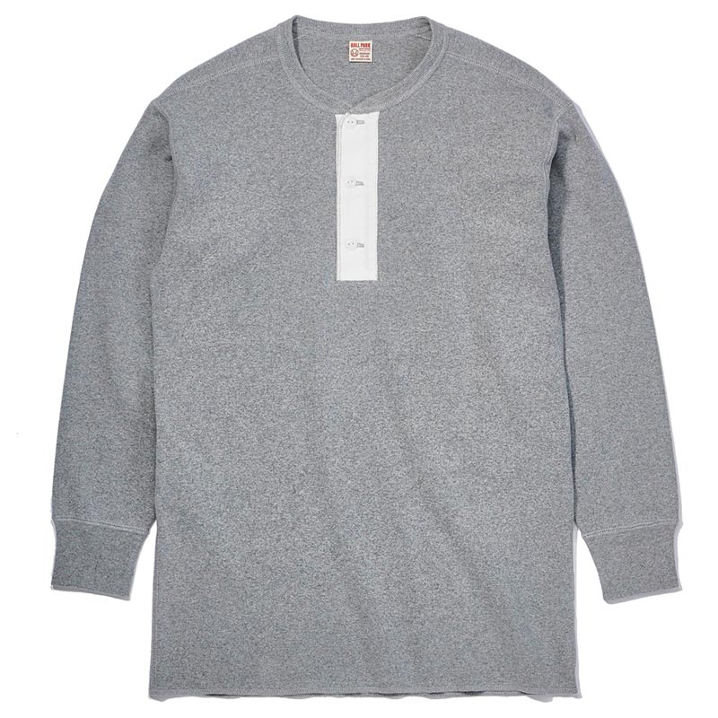 ジョーマッコイ MC23111 UNION HENLEY UNDERSHIRT L/S M.グレー / 021 メンズ 長袖 ヘンリーネック Ｔシャツ カットソー ロンT