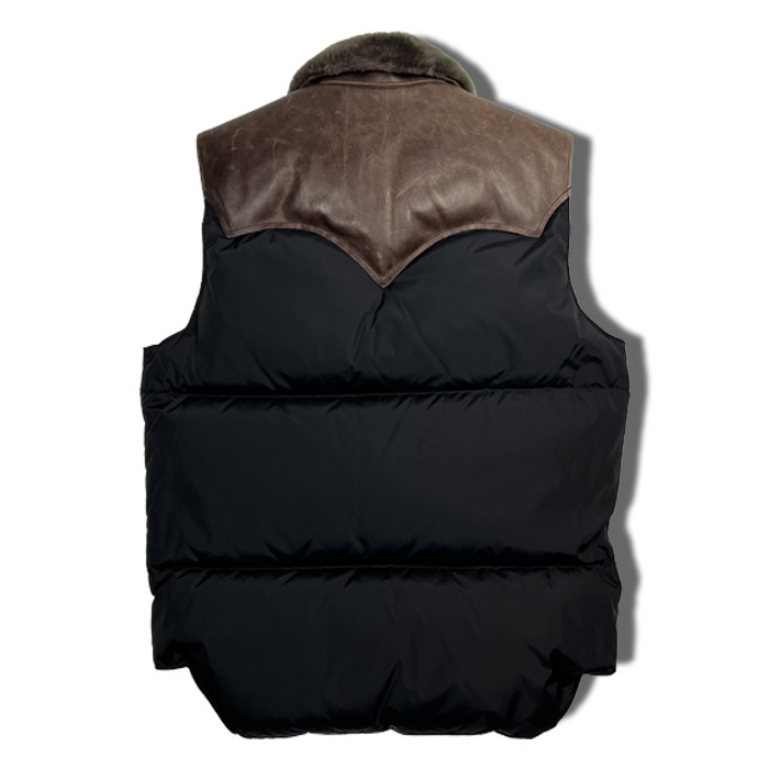 ROCKY MOUNTAIN×WAREHOUSE & CO. NYLON CHRISTY VEST：BLACK