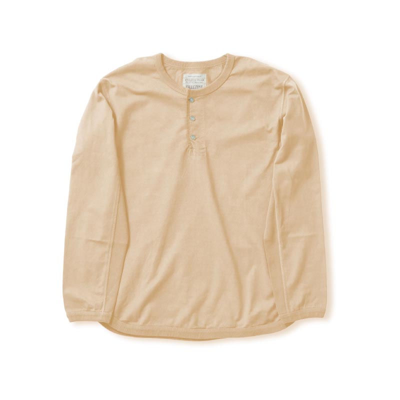 フルカウント 5222LH Flat Seam Heavy Weight Henley Long T Shirt Ecru ヘビーウェイト ヘンリーネック ロングスリーブTシャツ メンズ