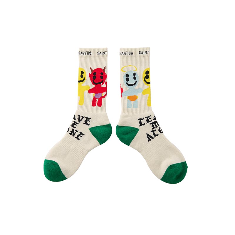 セントマイケル SM-YS1-0000-C12 CP_SOCKS / LMA / ECRU メンズ Cactus Plant Flea Market コラボ ソックス