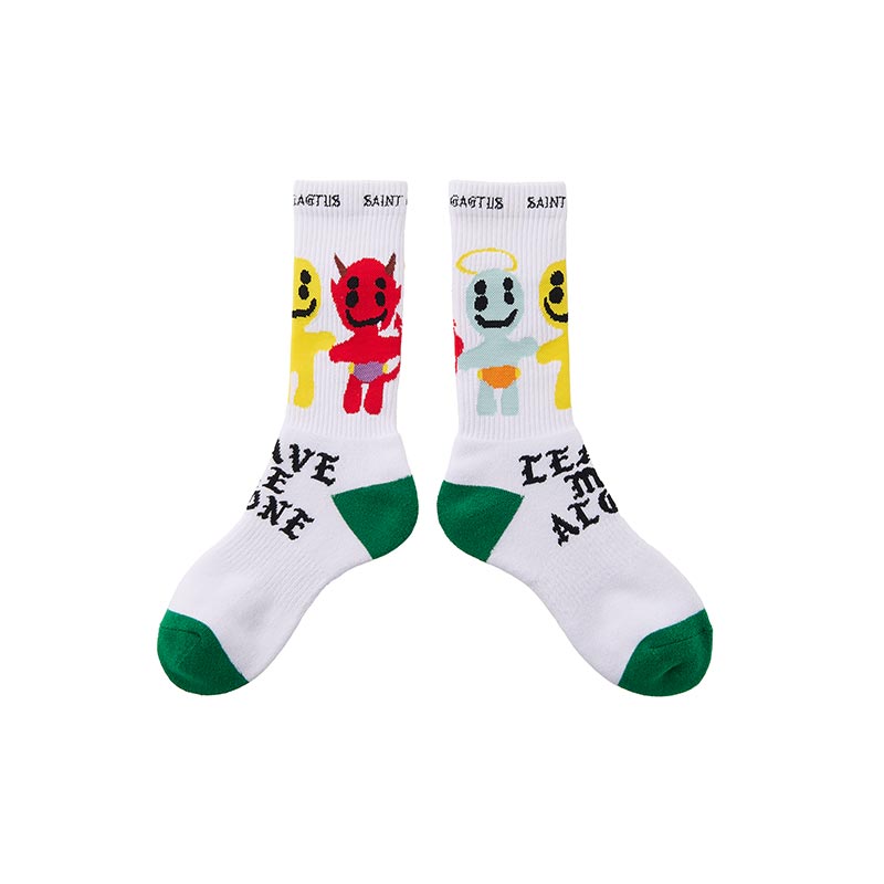 セントマイケル SM-YS1-0000-C12 CP_SOCKS / LMA / WHT メンズ Cactus Plant Flea Market コラボ ソックス