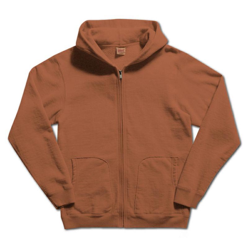 24FW デラックスウエア SPZ-00 FULLZIP PARKA PLAIN AMB.ORANGE フルジップパーカー メンズ ロングセラーモデル フーディー